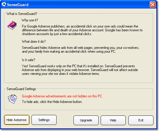 Screenshot for SenseGuard 1.0